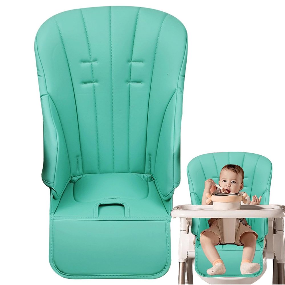 Non-Slip Leather High Chair Cover with Padded Seat