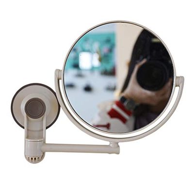 Gokeet Cosmetic Mirror, 1X/3X Magnification, Adjustable Double-Sided Suction Cup