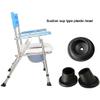 Lightweight Folding Commode Chair with Backrest view 2
