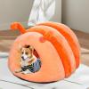 Cat Cave Bed | Cozy Cat Bed | Semi-Covered Bed view 2