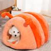 Cat Cave Bed | Cozy Cat Bed | Semi-Covered Bed view 3