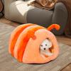 Cat Cave Bed | Cozy Cat Bed | Semi-Covered Bed view 4