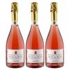 Guerrieri Rizzardi Fior di Rosa Chiaretto Spumante Extra Dry DOC Rosé Wine, Italy, 3 x 0.75 L, incl. FeinWert e-book view 1