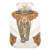 Hot Water Bottle with Cover, Indian Elephant Moon, 1 L, Leakproof view 1