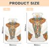 Hot Water Bottle with Cover, Indian Elephant Moon, 1 L, Leakproof view 3