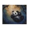 BWWHCCTI Flannel Blanket with Panda Print, 127 x 101.6 cm, Cute, Small and Warm Throw for Bed, Couch, Sofa and Office view 2