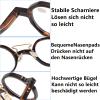AOOLIA 2-Pack Round Reading Glasses for Women and Men, Retro Blue-Light-Filtering Readers, Ultra-Clear Vision (Black Leopard/Black Blue, +2.5) view 3
