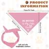 arricraft Pet Dog Bandana Pink Triangle Cotton view 2