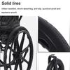 YXVSZB Foldable Lightweight Manual Wheelchair for Outdoor and Home Use, with Thick Comfortable Seat Cushion, Easy-to-Control Design (Black 1) view 4