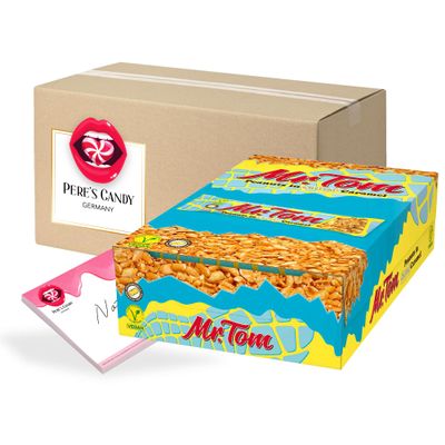 Pere's Candy Bundle for Mr. Tom Salted Caramel 36 x 40 g + Pere's Candy Notepad DIN A7, 25 Sheets