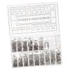IWOWHERO Multi-Piece Eyeglass Replacement Screw Set with Tools and Storage Box view 1