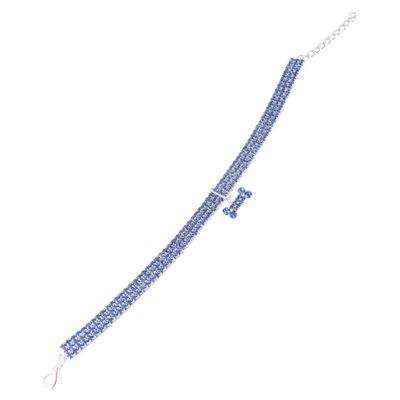 COLLBATH Dog Collar with Rhinestone Design