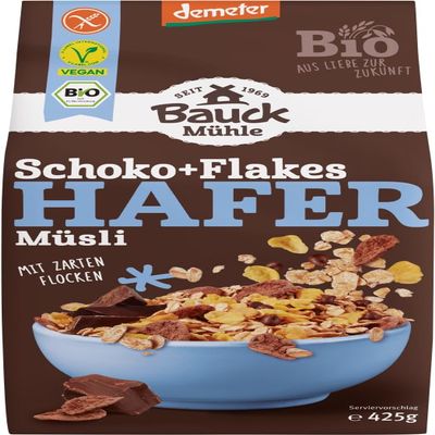 Chocolate Flake Oat Muesli, Demeter, Gluten-Free, 425 g