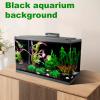 Black Static Adhesive Aquarium Background view 4