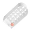 Lipstick Storage Box with 18 Compartments and Lid, White view 1