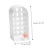 Lipstick Storage Box with 18 Compartments and Lid, White view 2