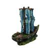 BUGUUYO Resin Sailboat Decoration for Aquariums view 1