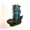 BUGUUYO Resin Sailboat Decoration for Aquariums view 2