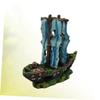 BUGUUYO Resin Sailboat Decoration for Aquariums view 3