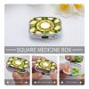 Cute Durian-Pattern Portable Travel Pill Organizer view 4