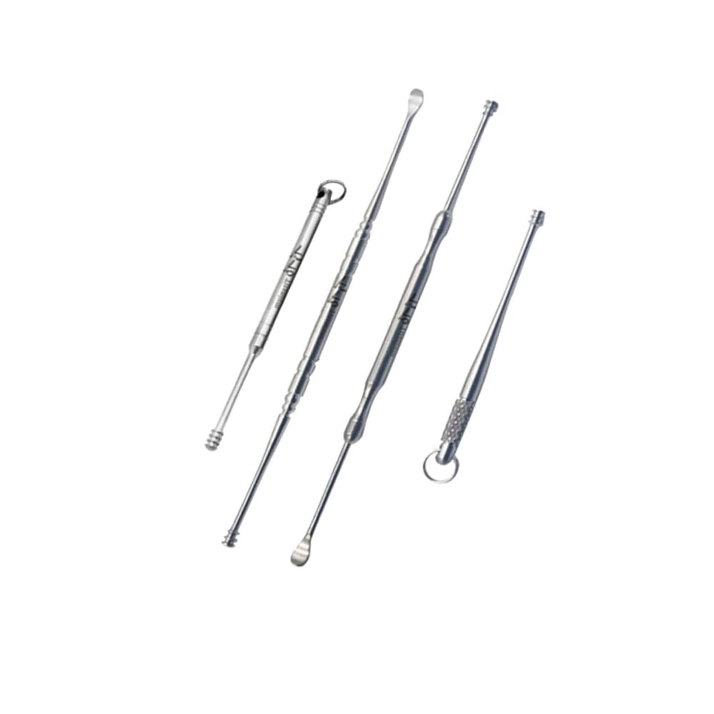 Healeved 4-Piece Titanium Alloy Double-Ended Ear Pick Set