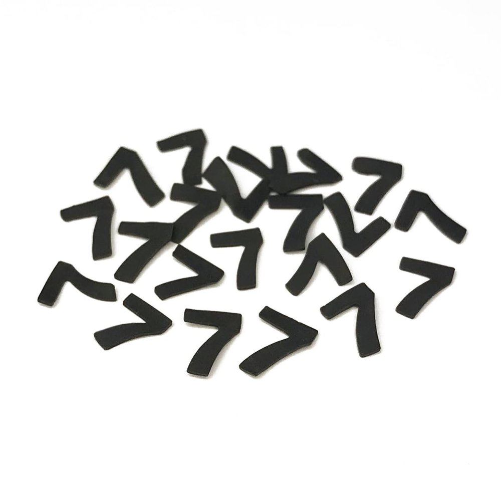 MyTinyWorld Black Number Seven Nail Art Slices, 100 pcs