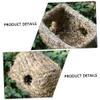 BUGUUYO Handmade Pet Nest from Mountain Grass for Small Pets view 3