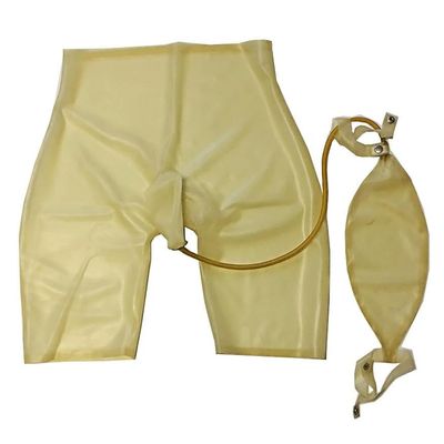 Sexy Transparent Latex Boxer Shorts for Men, Fetish Rubber Underwear, Size M