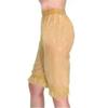 100% Latex Rubber Sexy Transparent Tube Pants Costume, 0.4 mm, Yellow, M view 1