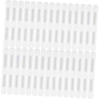 IWOWHERO 15-Pair Silicone Eyeglass Temple Holders, Non-Slip Ear Pads, White