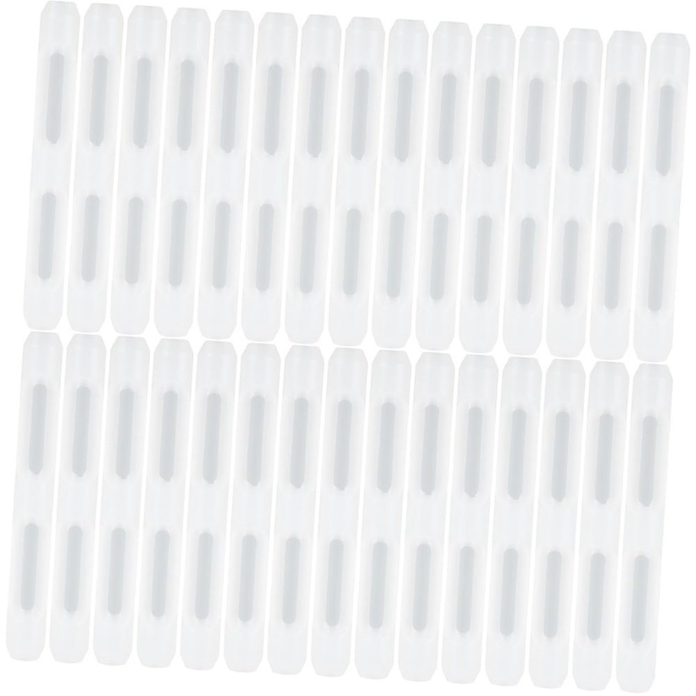 IWOWHERO 15-Pair Silicone Eyeglass Temple Holders, Non-Slip Ear Pads, White