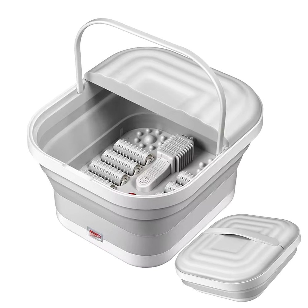 Electric Foot Soaking Tub, Folding Foot Bath with Heating Function