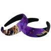 2-Pack Velvet Wide Headbands for Women and Girls, Owl Galaxy Patterns, Padded Hairbands view 1