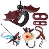Pet Christmas Hat and Scarf Set with Leash for Bearded Dragons and Lizards view 1