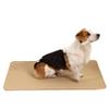 FANSU 2-Pack Reusable Puppy Pads for Dogs, Washable Incontinence Pads, 90 x 140 cm, Beige view 1