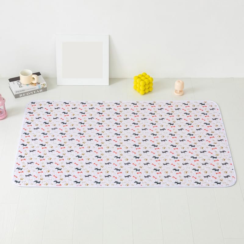 FANSU 2-Pack Reusable Puppy Pads for Dogs, Washable, 90 x 140 cm