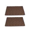 FANSU 2-Pack Reusable Puppy Pads for Dogs, Washable Pee Mats, 150 x 90 cm, Brown view 1