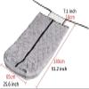 SHHEG Wheelchair Blanket, Lightweight Cozy Fleece-Lined Lower-Body Cover (Gray) view 2
