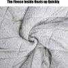 SHHEG Wheelchair Blanket, Lightweight Cozy Fleece-Lined Lower-Body Cover (Gray) view 4