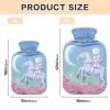 2 L Hot Water Bottle with Soft Plush Cover, Astronaut Unicorn Design view 4