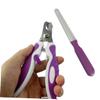 BESPORTBLE Stainless Steel and Plastic Nail Clippers for Dogs and Cats, Spring-Loaded Handle view 2