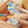 2 L Hot Water Bottle with Soft Plush Cover, Abstract Brush Pattern view 2