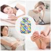 2 L Hot Water Bottle with Soft Plush Cover, Abstract Brush Pattern view 3