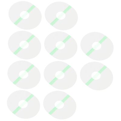 Self-Adhesive Sensor Skin Patches, 10 Pieces, TPU, White