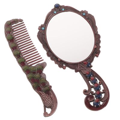 IWOWHERO Retro Vintage-Style Folding Hand Mirror