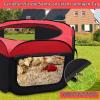 GHWMYD Large Pop-Up Small Animal Playpen, Foldable Oxford Pet Enclosure, 114.5 x 114.5 x 51 cm view 4
