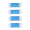 Replacement Rollers for Electric Foot File, 10 Plastic Rollers, Blue view 1
