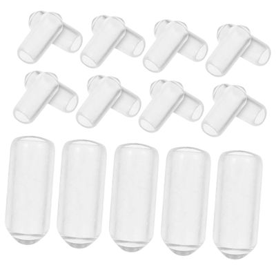 Replacement Rubber Caps for Headbands, 200 Transparent End Caps