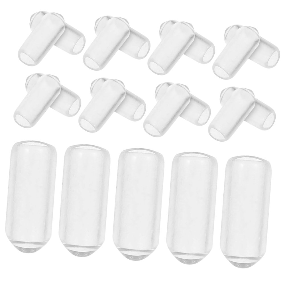 Replacement Rubber Caps for Headbands, 200 Transparent End Caps