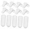 Replacement Rubber Caps for Headbands, 200 Transparent End Caps view 1